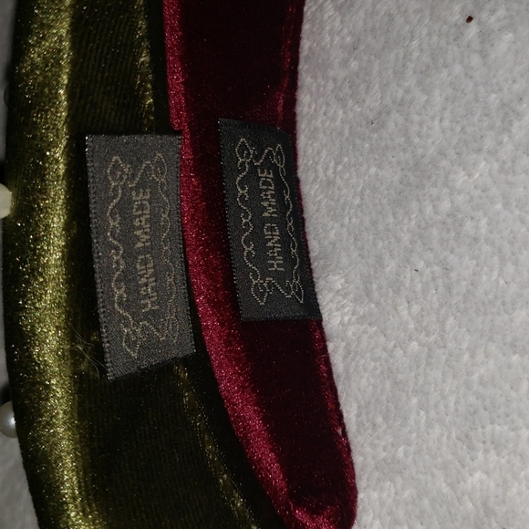 2 New Velvet & Pearl Padded Headbands - Picture 4 of 4